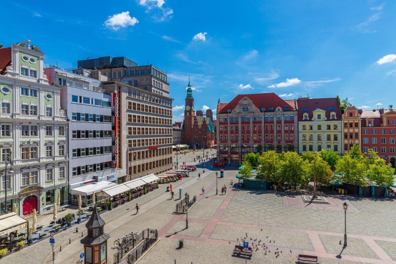 Przestronne Dwa Pokoje Z Widokiem Na Rynek I Plac Solny! Apartment วรอตซวาฟ ภายนอก รูปภาพ